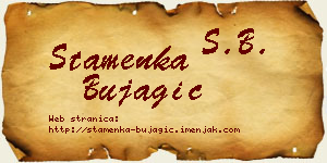 Stamenka Bujagić vizit kartica
